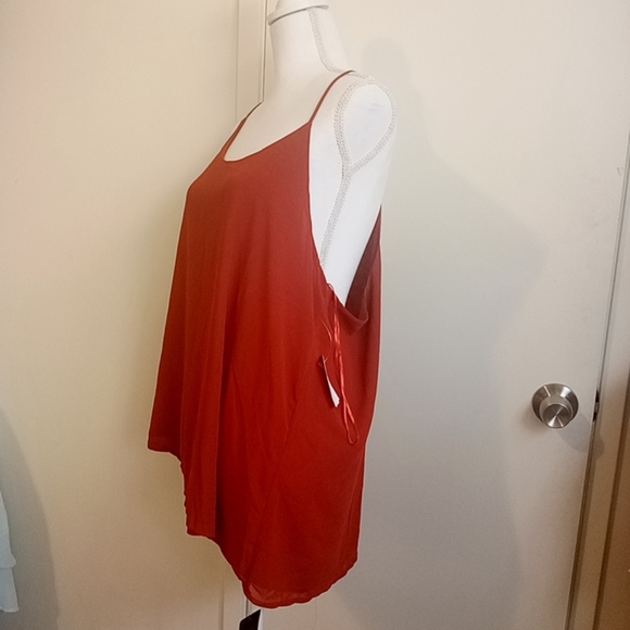 Talent top spaghetti straps rust orange size 1XL - Picture 2 of 8